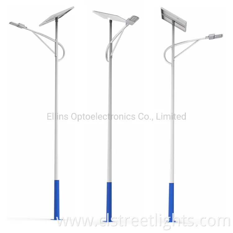 Factory Price Garden Lights All in Two Solar LED Street Light 30W 50W 100W 120W for Public Lighting